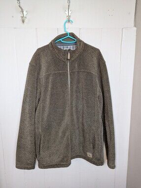 Field & Stream Olive Zip-Up Fleece Jacket